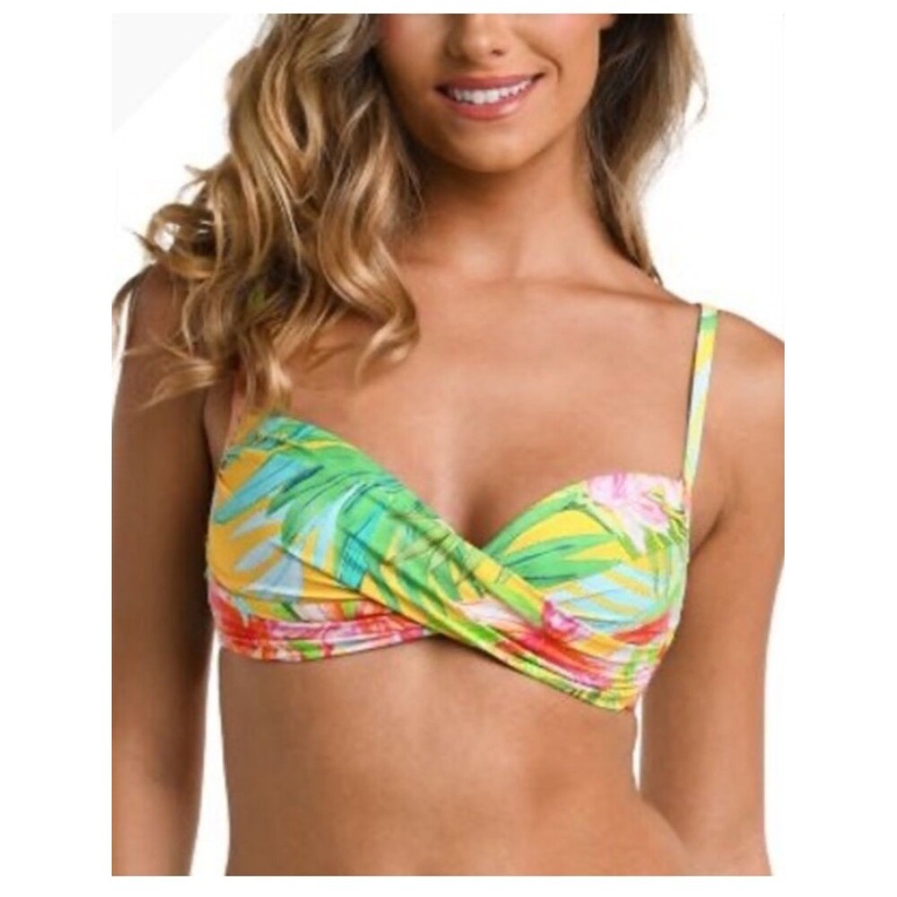 New LA BLANCA Calypso Wrap
Bikini Top Size 16